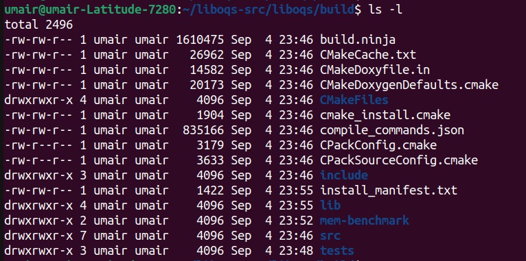 Build Directory Content